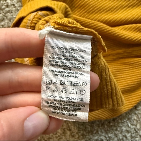 Free People Madeline Top Shirt Women’s Small Relaxed Golden Haze Yellow Tank - Picture 9 of 9